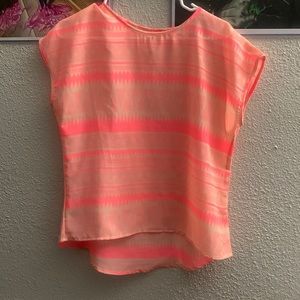 Women’s tribal print translucent blouse